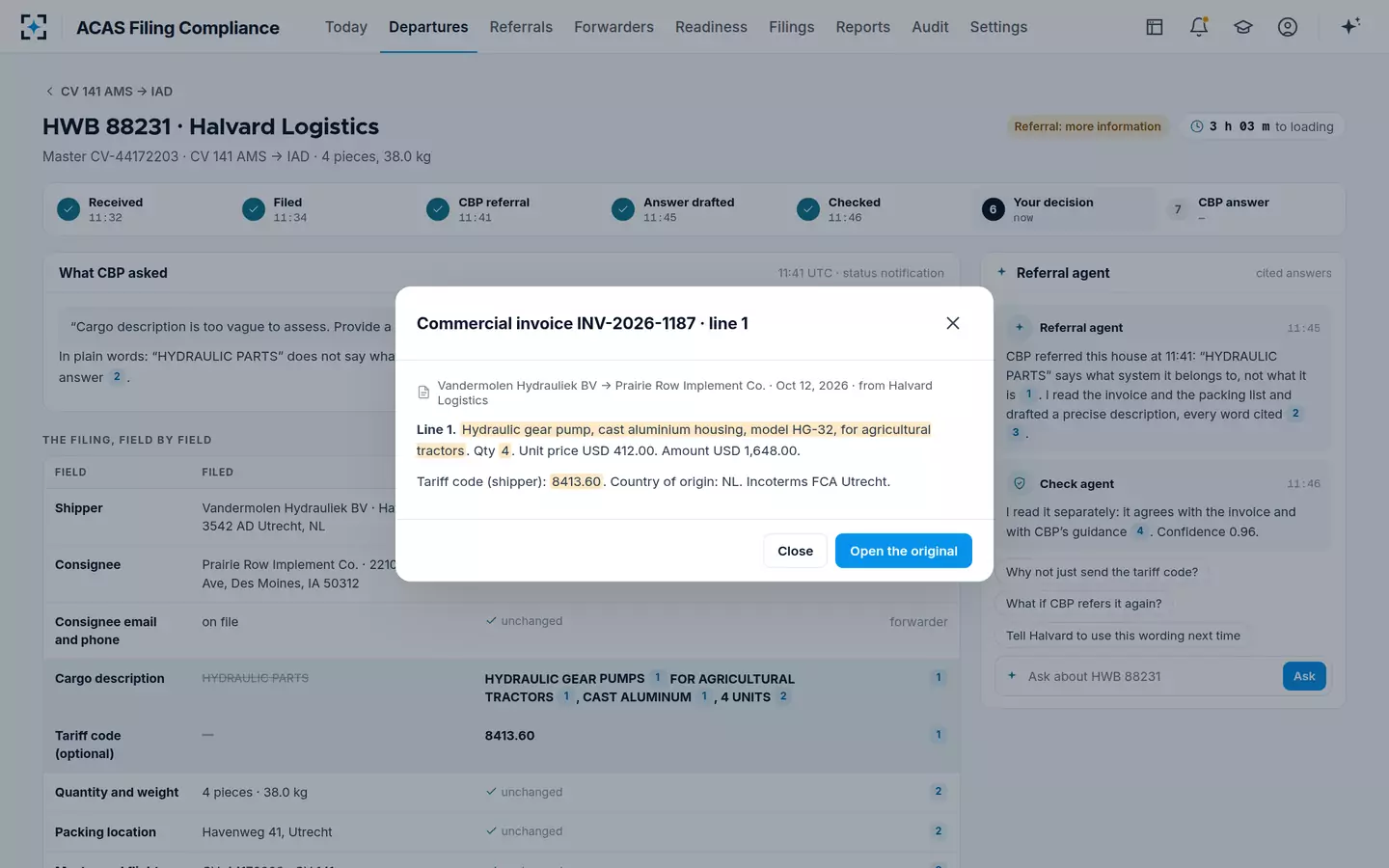 ACAS Filing Compliance — The source of every word