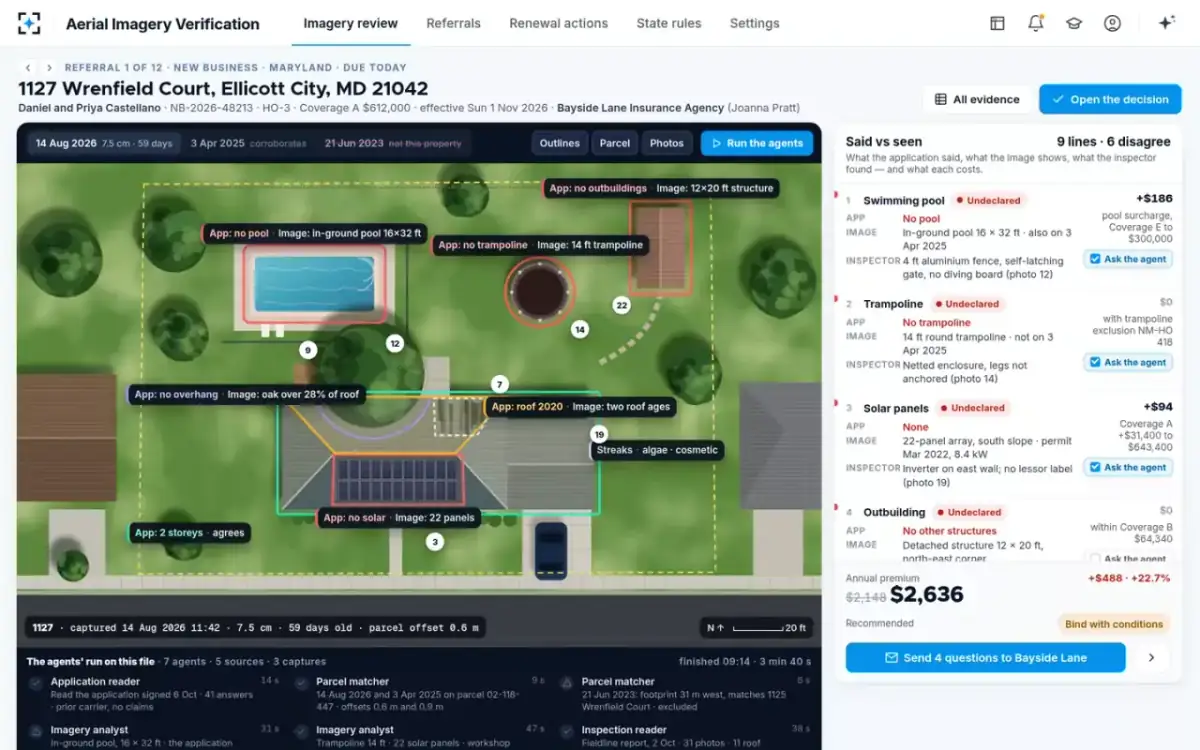 Aerial Imagery Verification — Imagery review