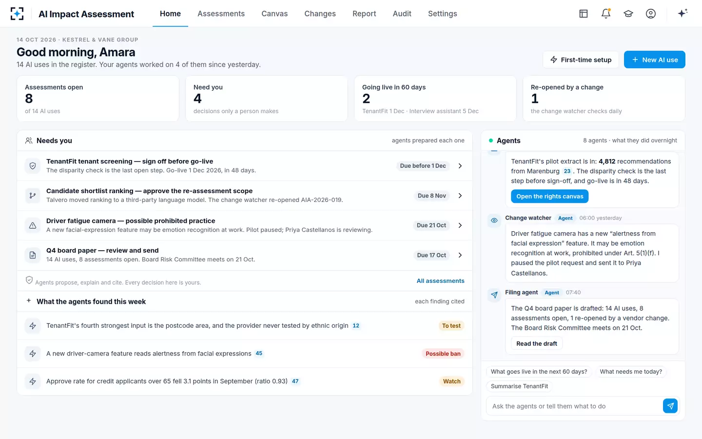 AI Impact Assessment — Home