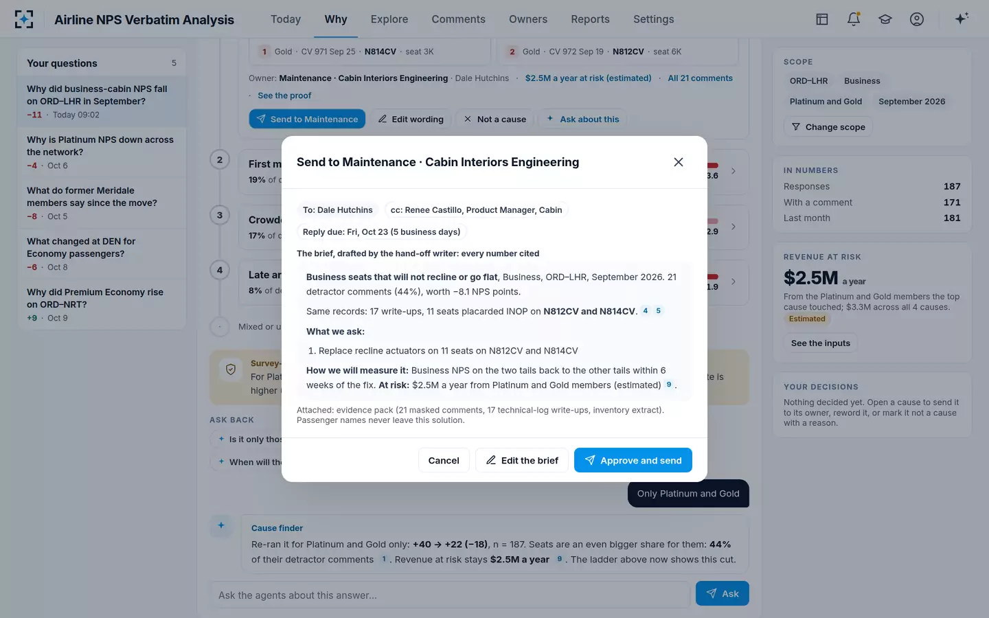 Airline NPS Verbatim Analysis — The brief to the owner