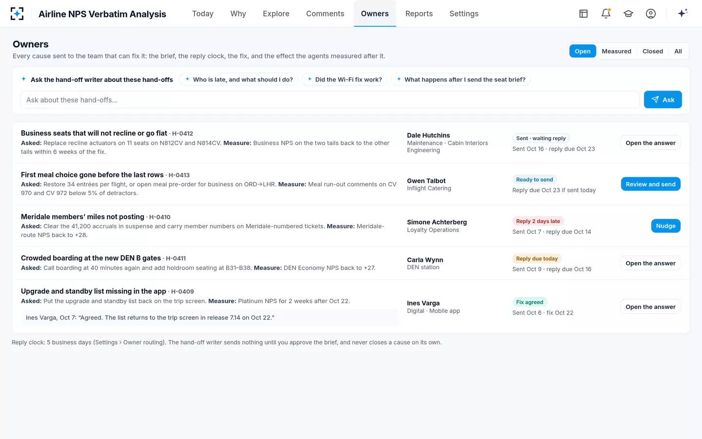 Airline NPS Verbatim Analysis — Owners