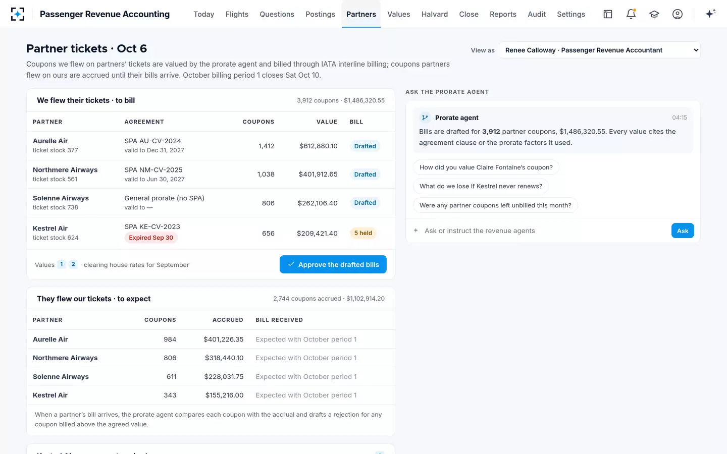 Passenger Revenue Accounting — Partner tickets and interline billing