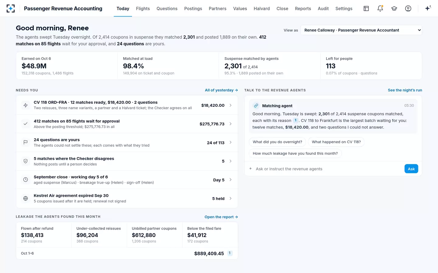 Passenger Revenue Accounting — Today