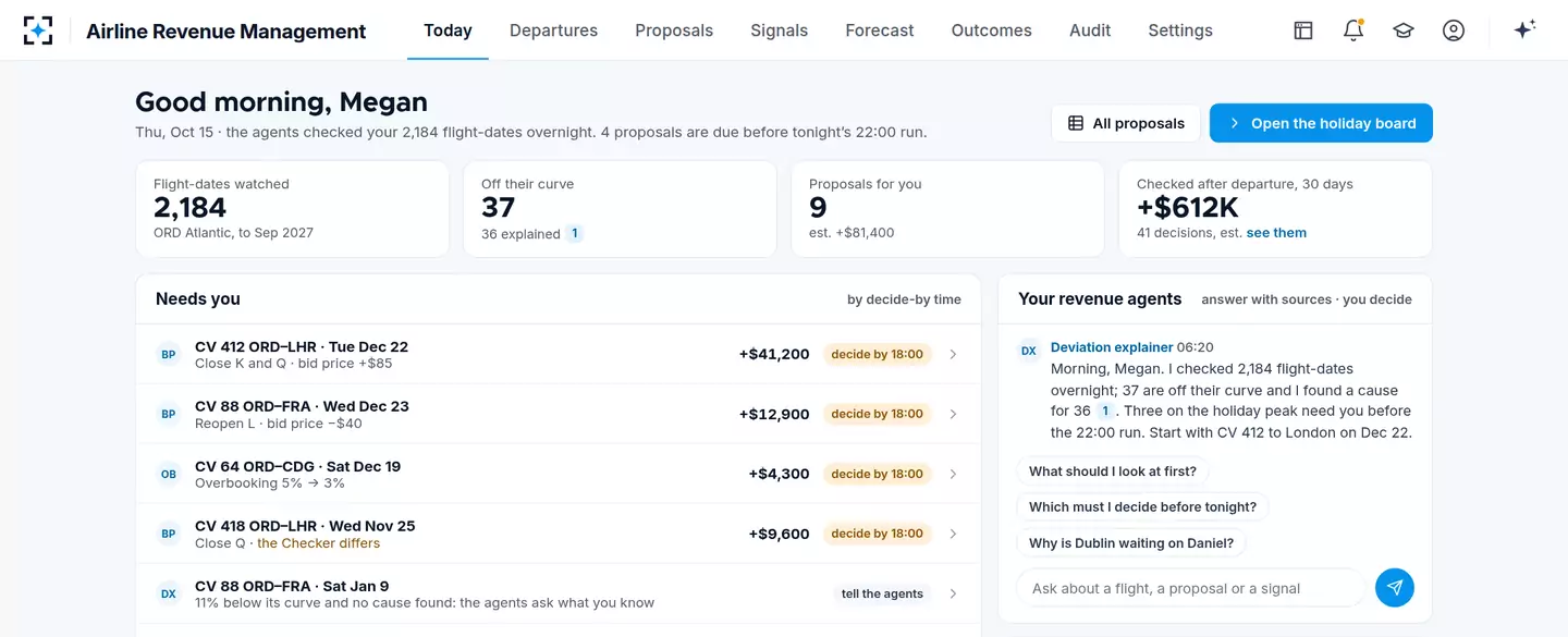 Airline Revenue Management — Today