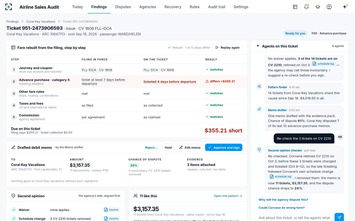 Airline Sales Audit — Working with the agents in plain words