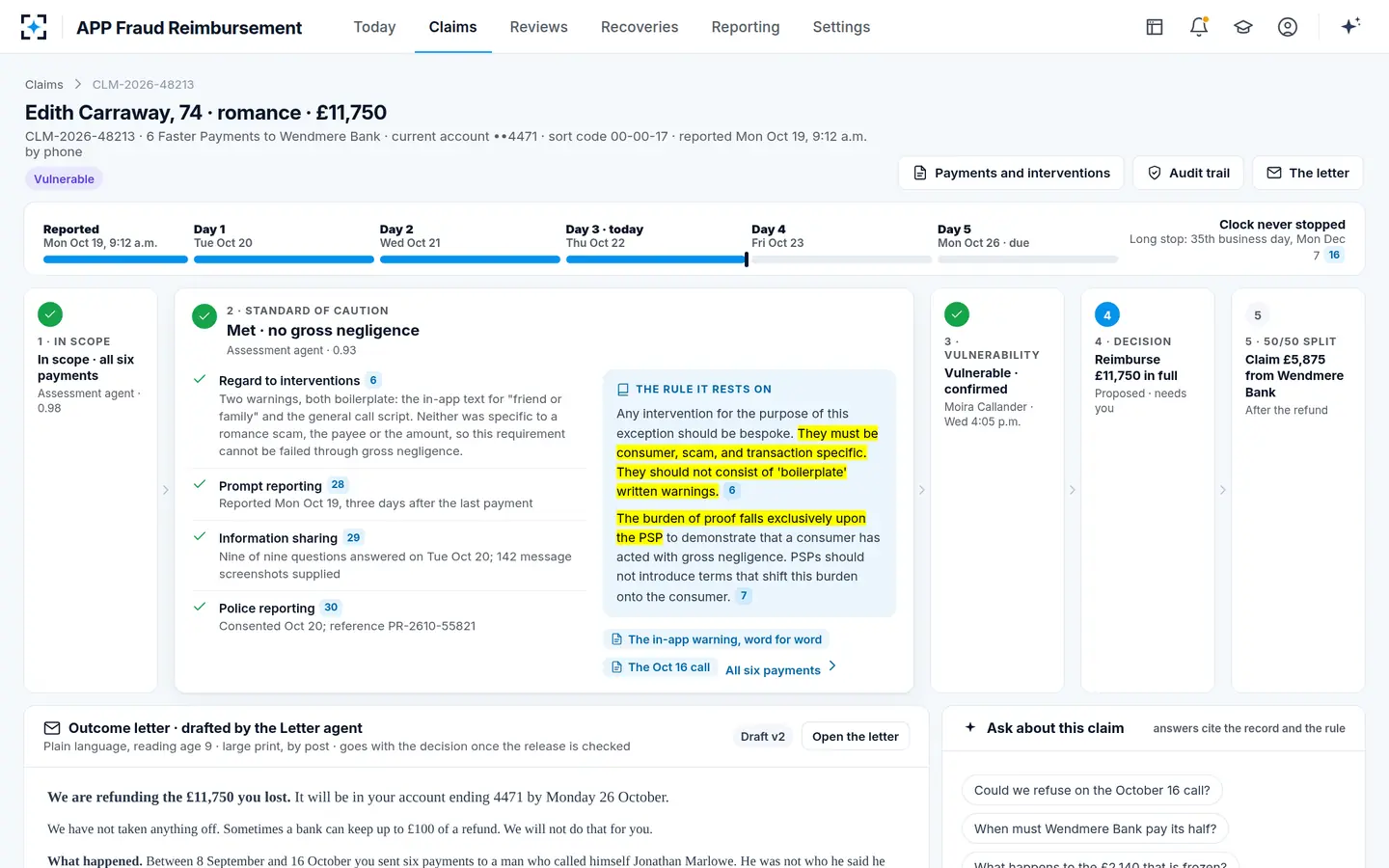 APP Fraud Reimbursement — The consumer standard of caution exception