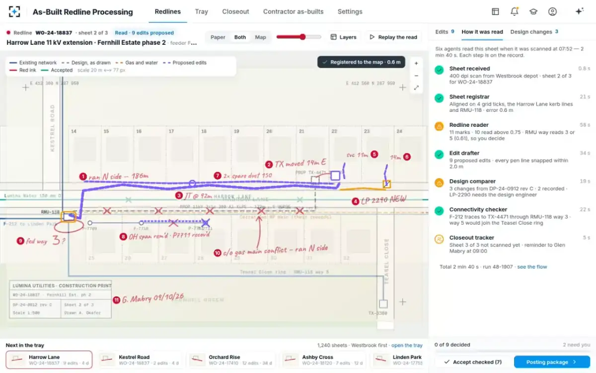 As-Built Redline Processing — How it was read