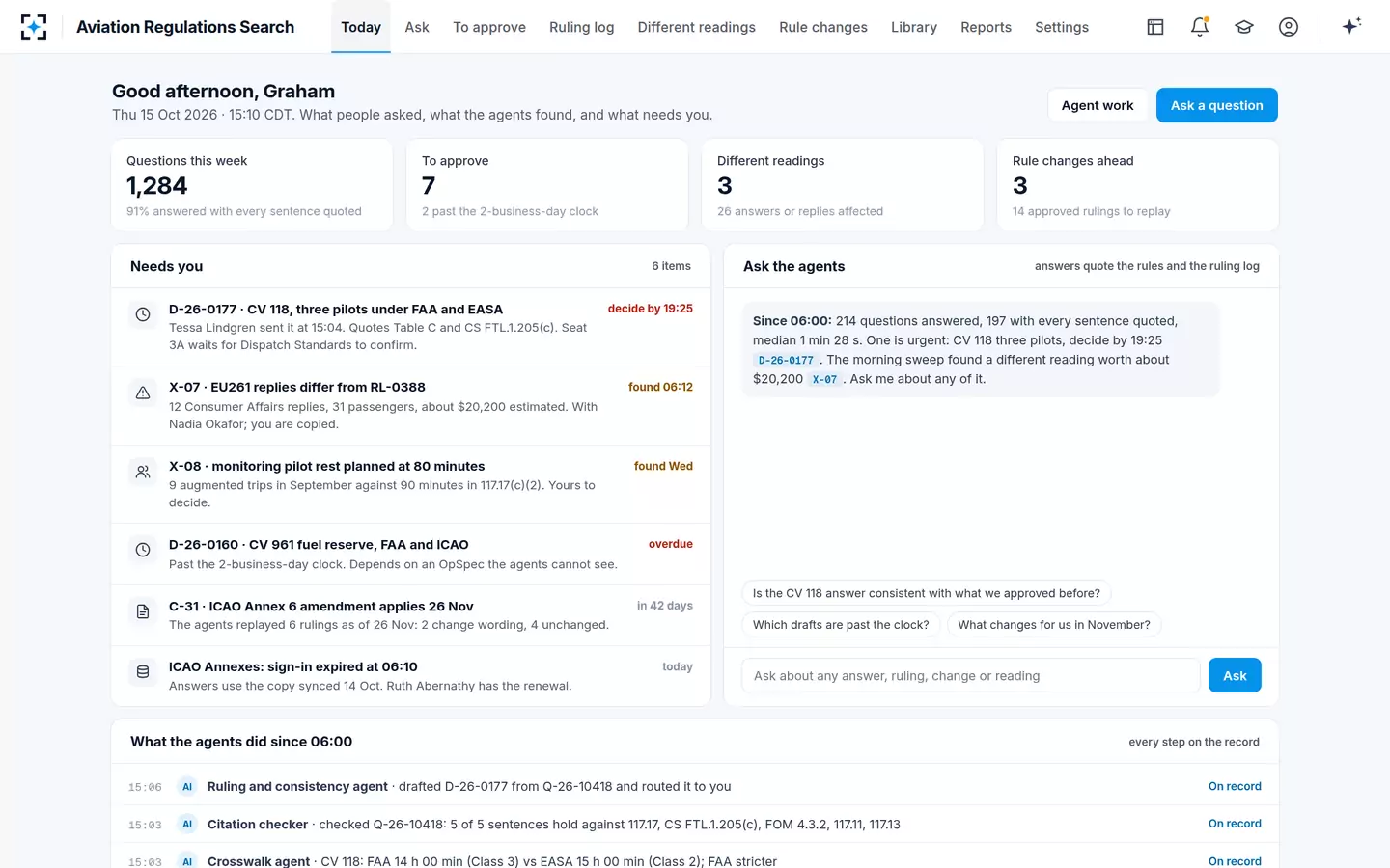 Aviation Regulations Search — Today