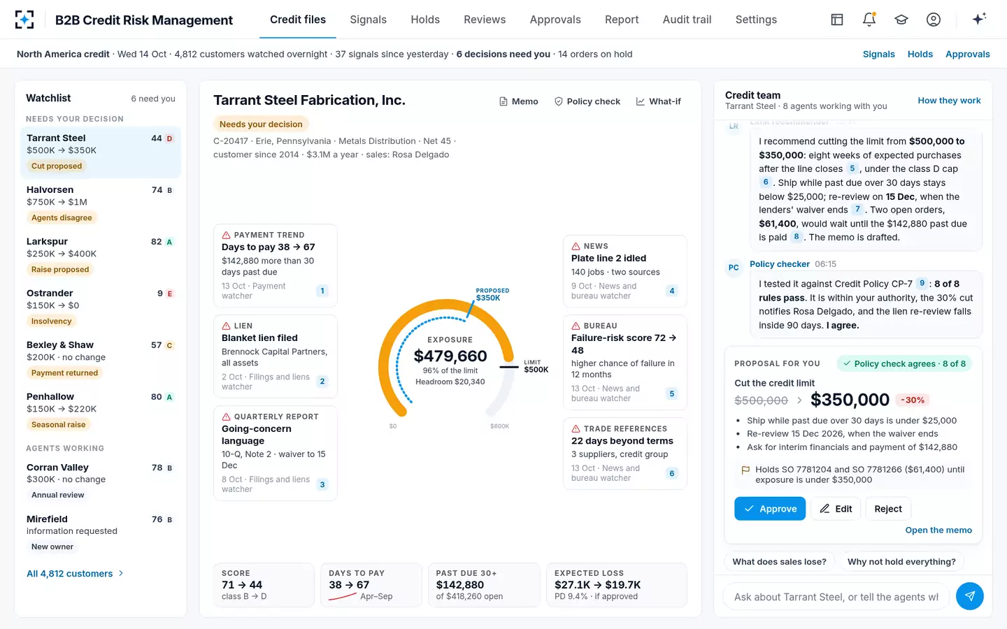 B2B Credit Risk Management — The credit file