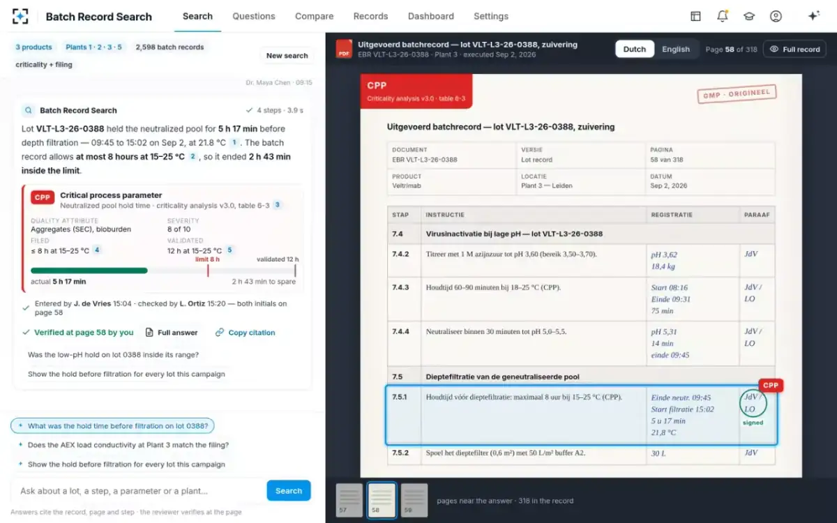 Batch Record Search — Verified at the page