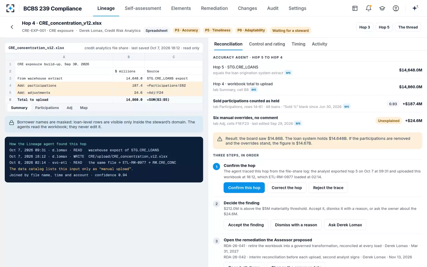 BCBS 239 Compliance — The difference, explained to the tab and the cell