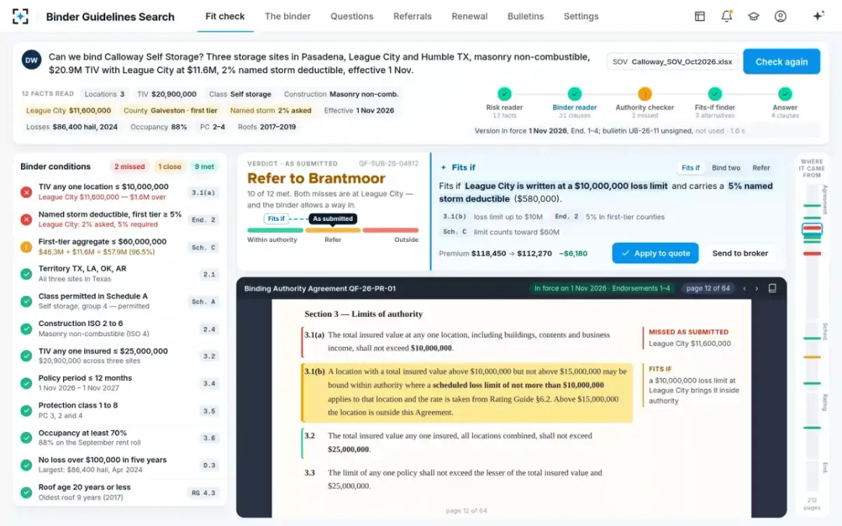 Binder Guidelines Search — What each step did