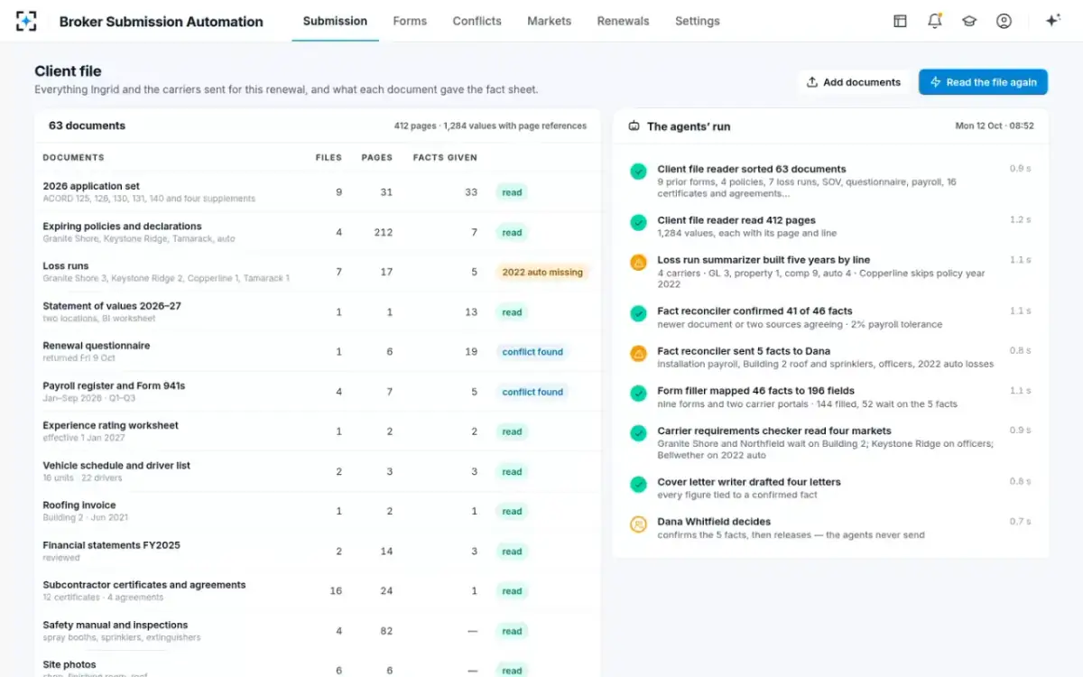 Broker Submission Automation — The client file