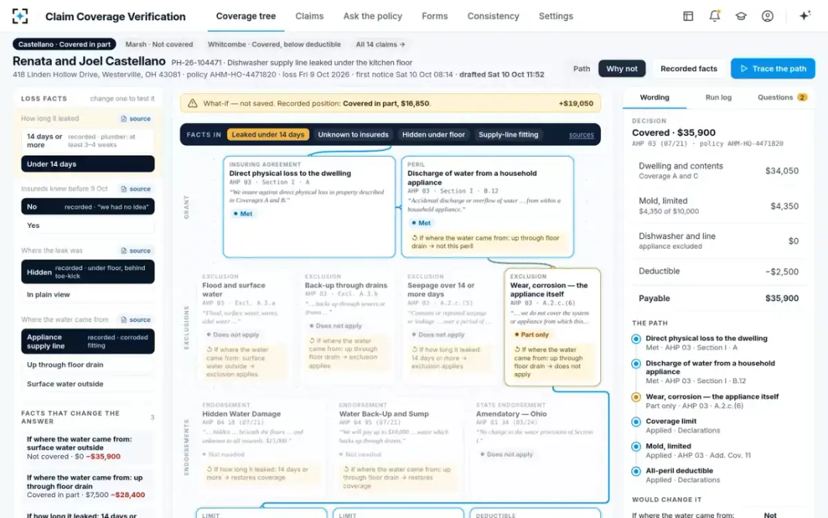 Claim Coverage Verification — Why not