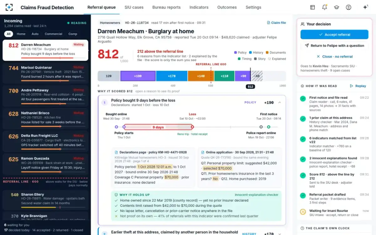 Claims Fraud Detection — A reason and its proof