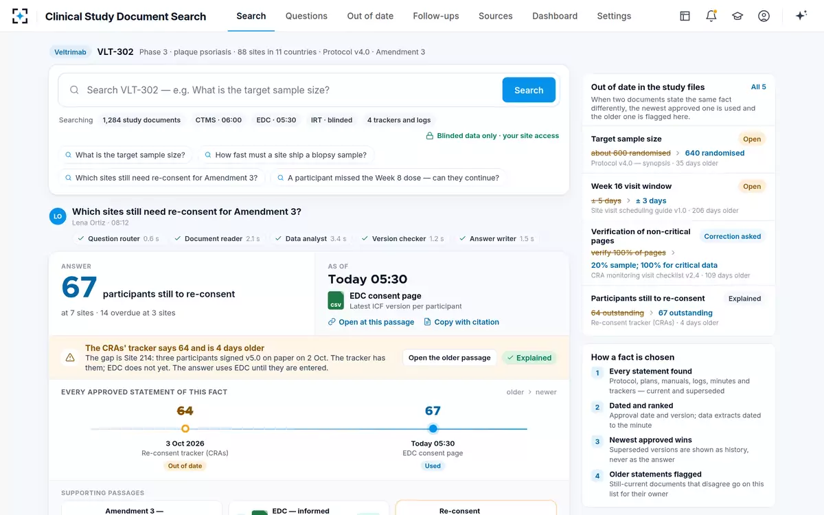 Clinical Study Document Search — Search