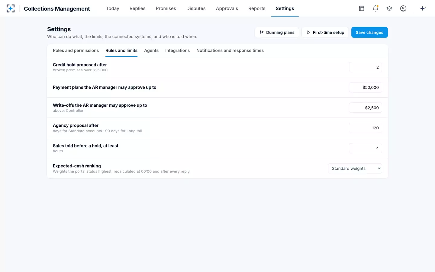 Collections Management — Your rules