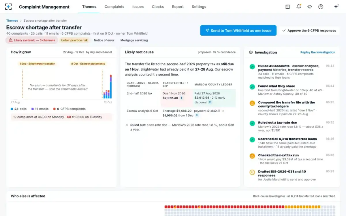 Complaint Management — The theme