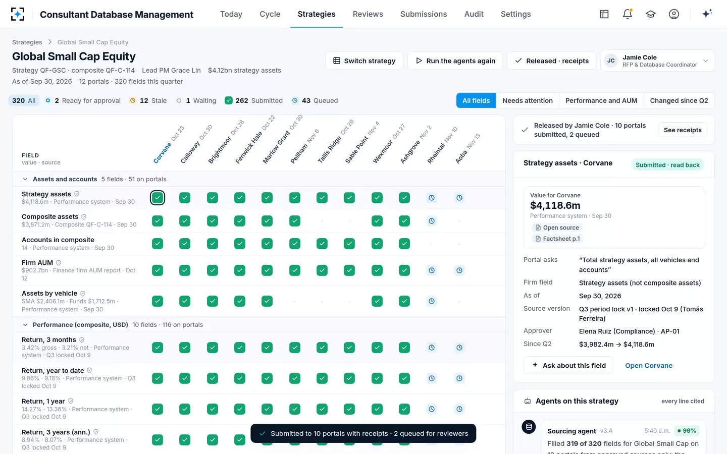 Consultant Database Management — Release to 12 consultant portals