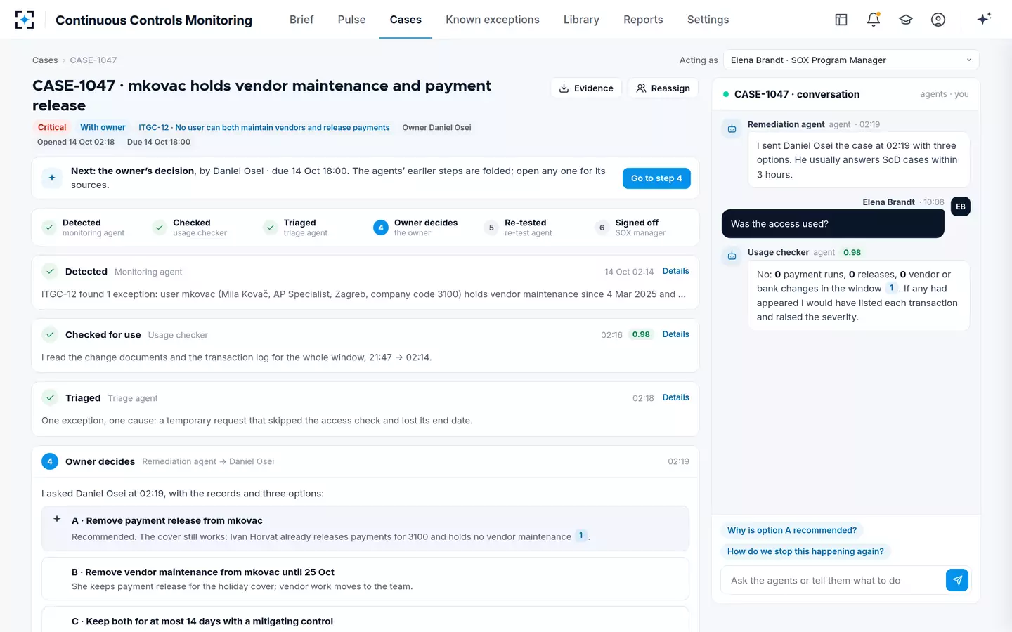 Continuous Controls Monitoring — A case, step by step
