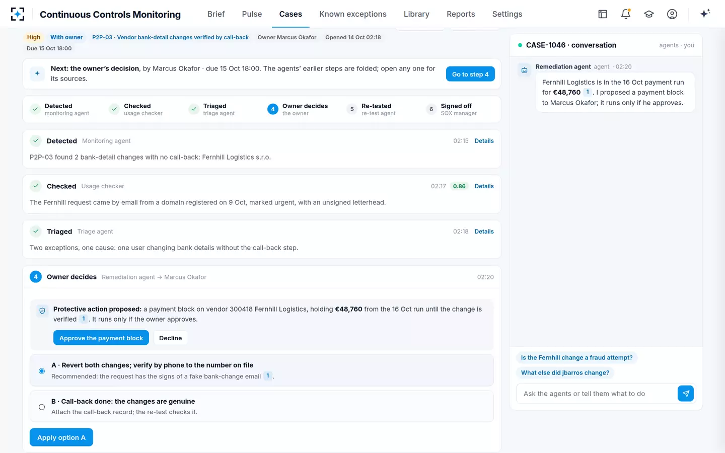 Continuous Controls Monitoring — A protective action