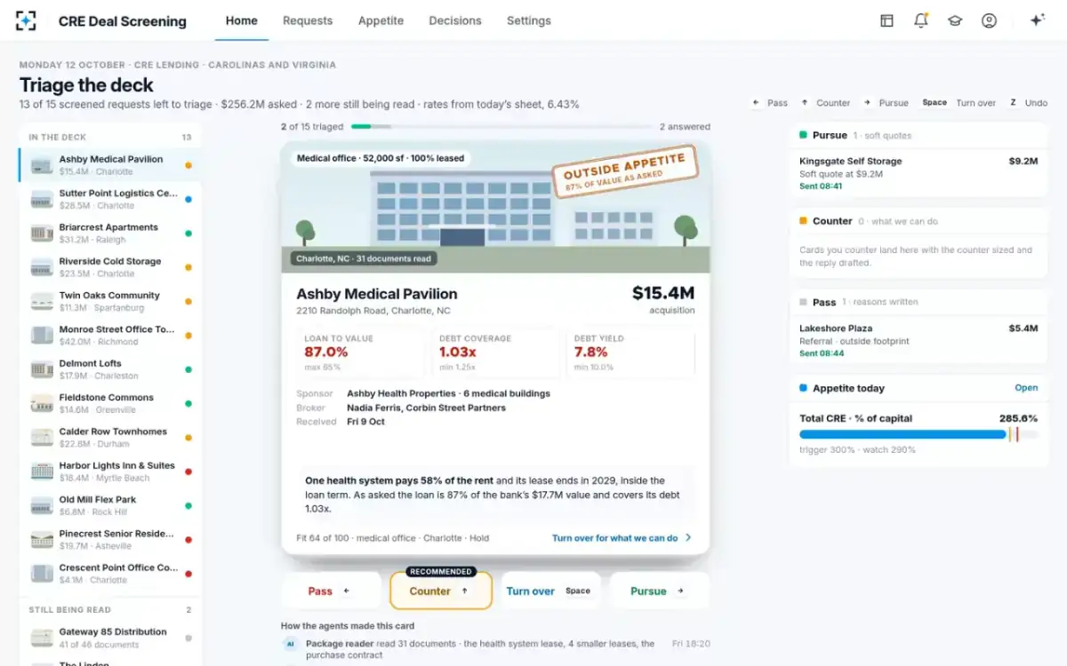 CRE Deal Screening — The triage deck