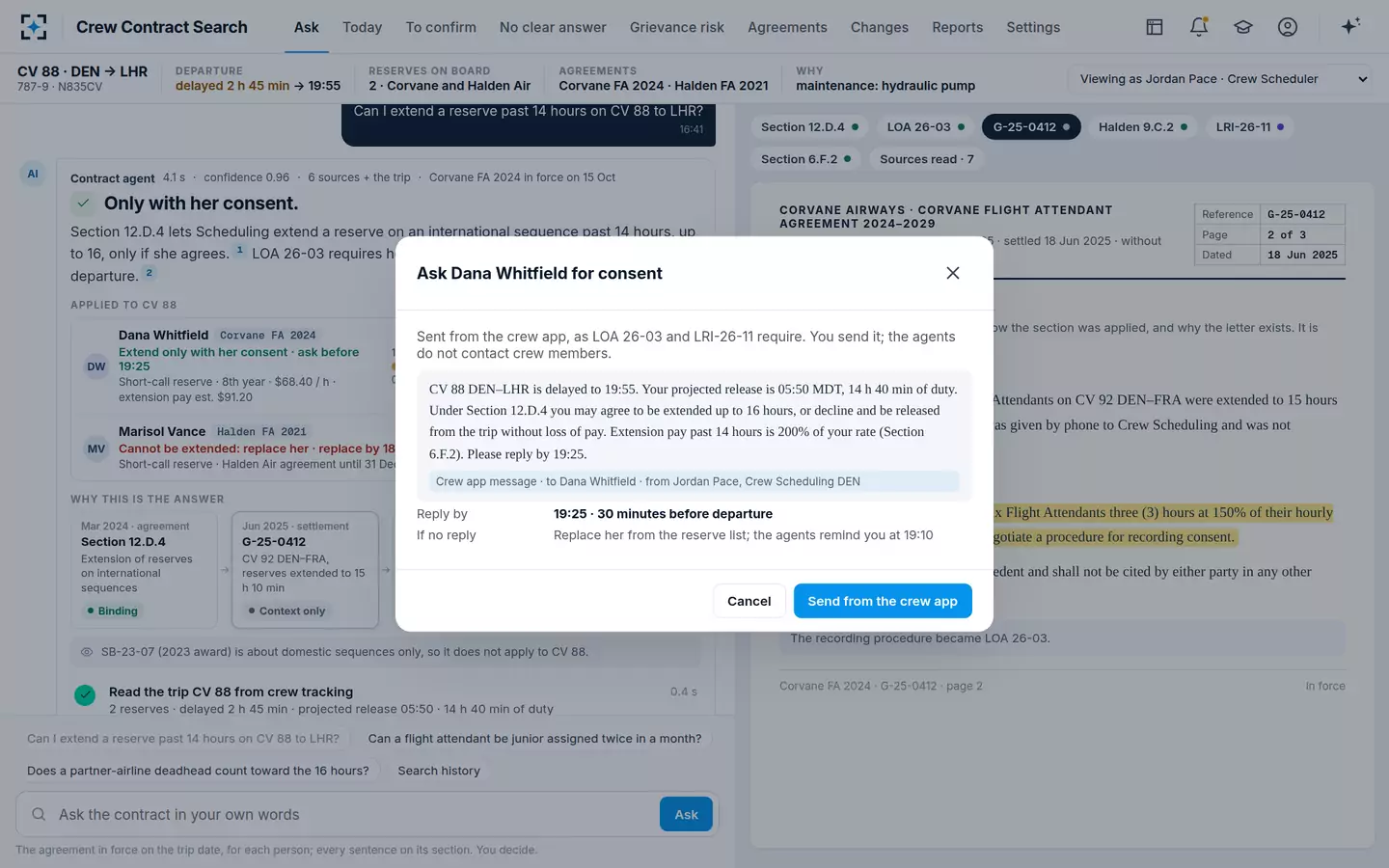 Crew Contract Search — Ask for consent