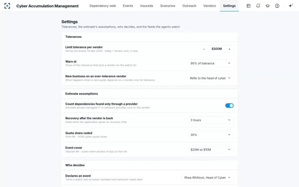 Cyber Accumulation Management — Your book’s rules