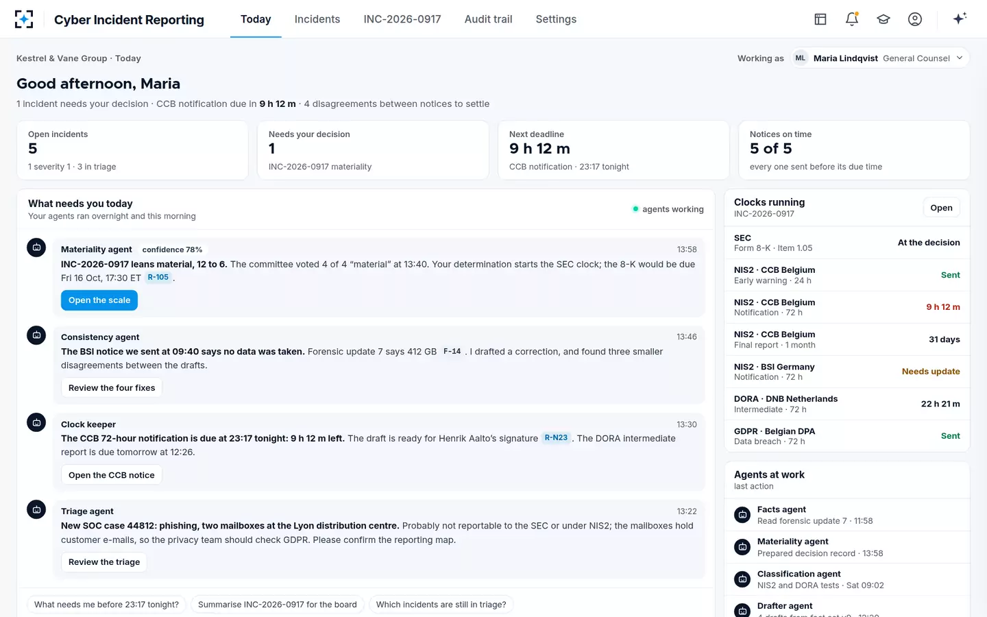 Cyber Incident Reporting — Today