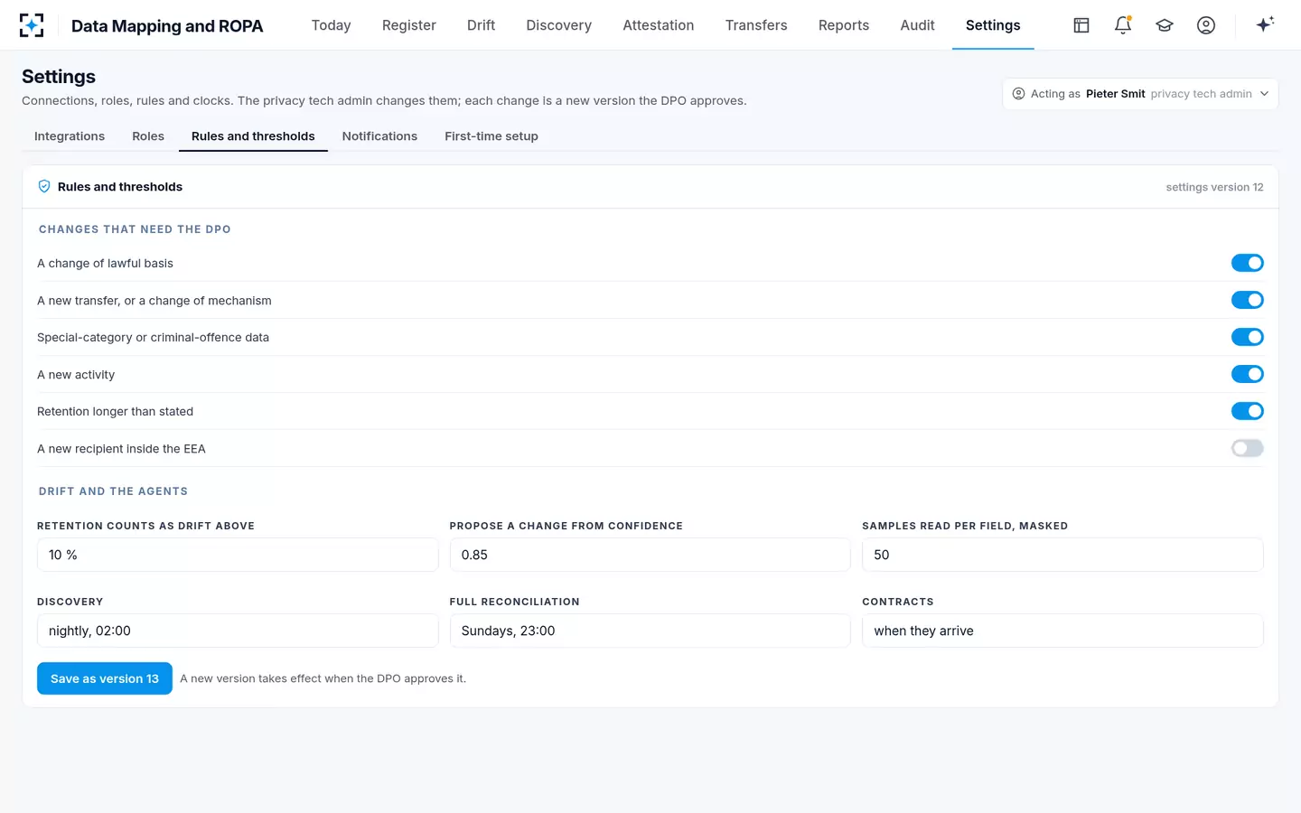 Data Mapping and ROPA — Rules and thresholds