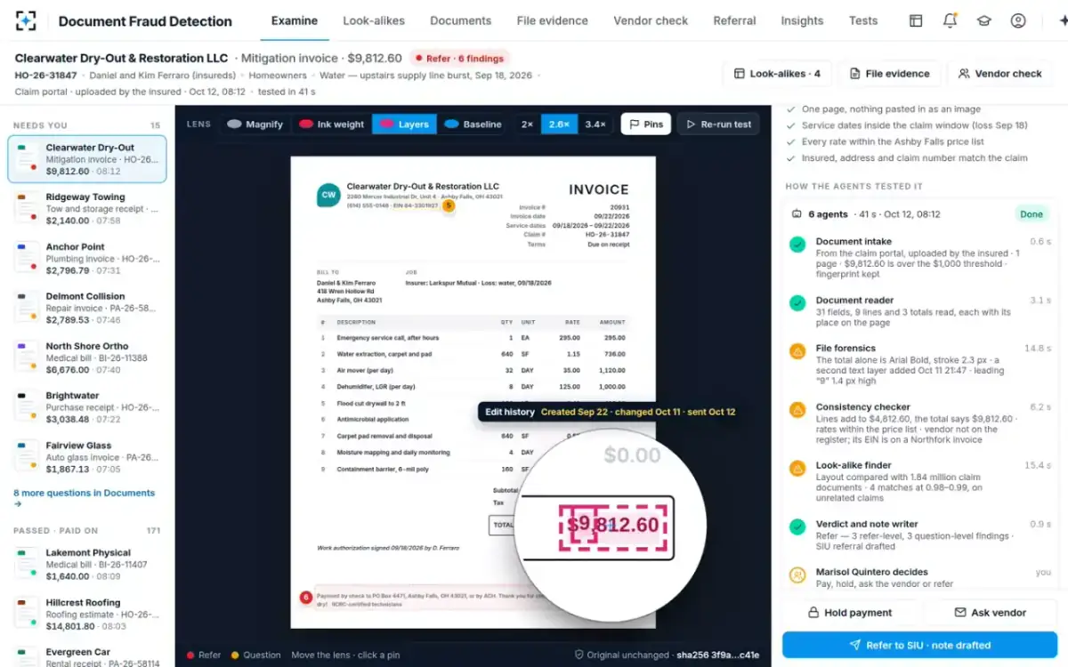 Document Fraud Detection — How the agents tested it
