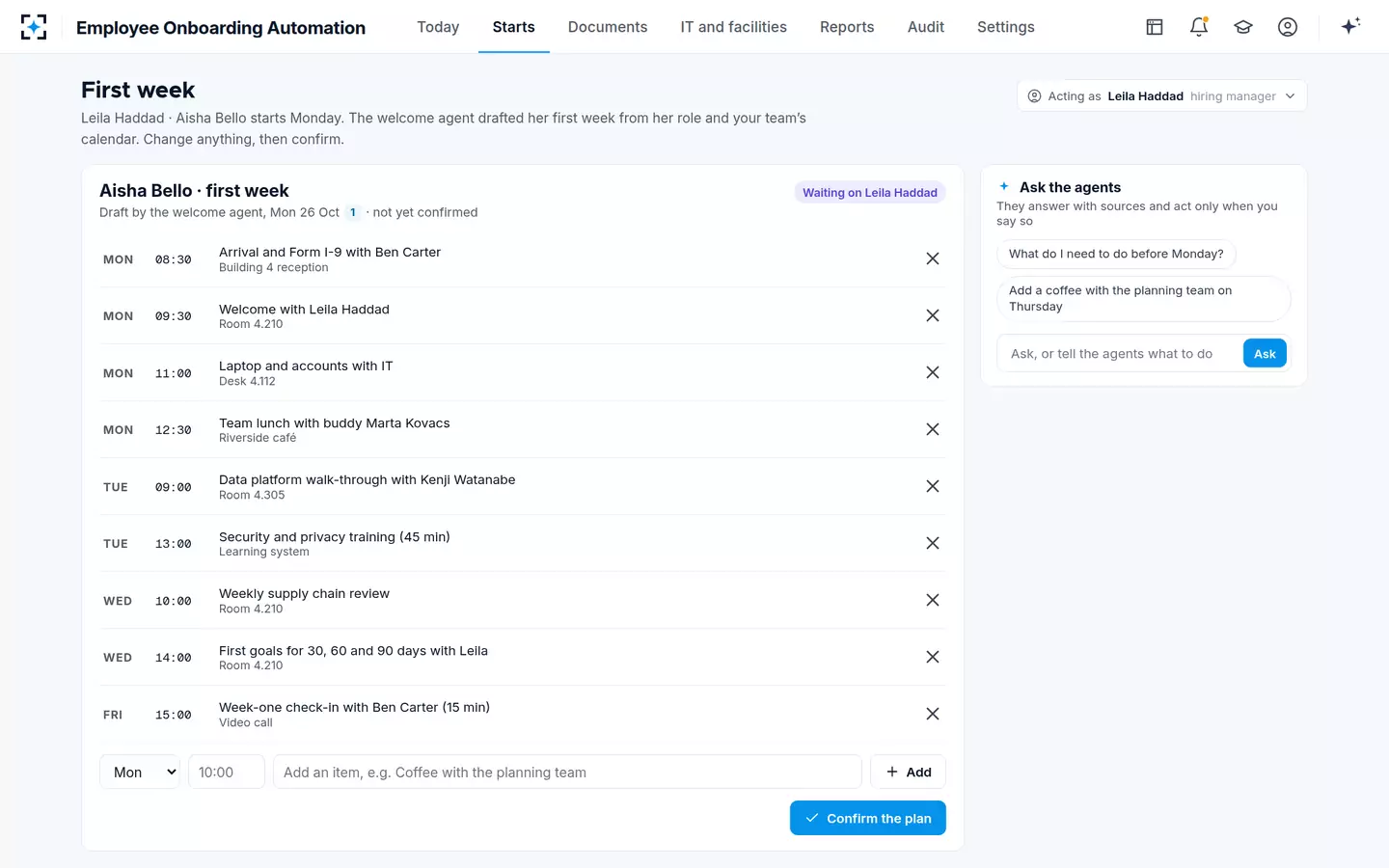 Employee Onboarding Automation — The manager's first week