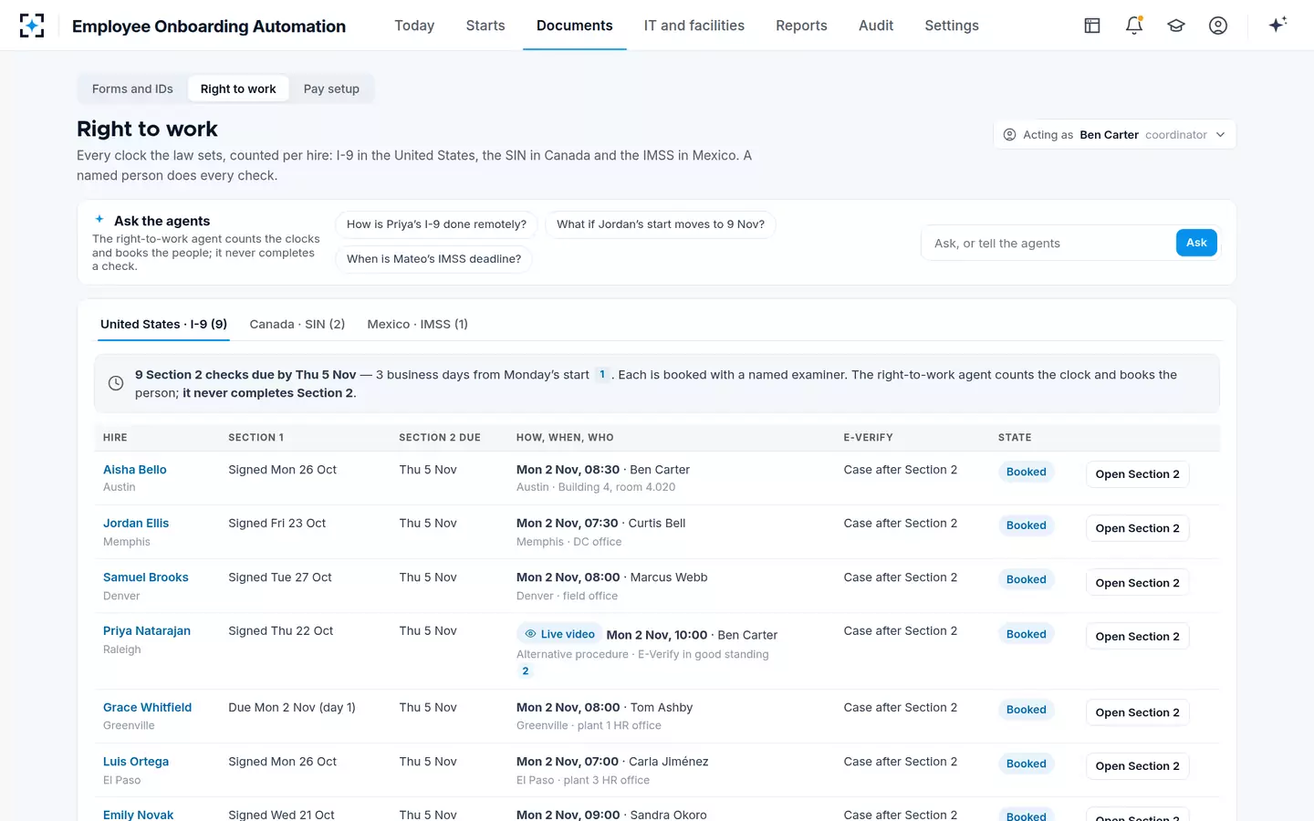 Employee Onboarding Automation — Right to work