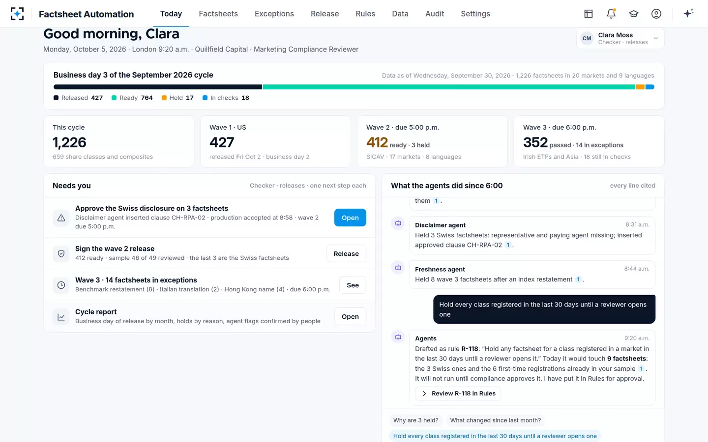 Factsheet Automation — A rule in plain words
