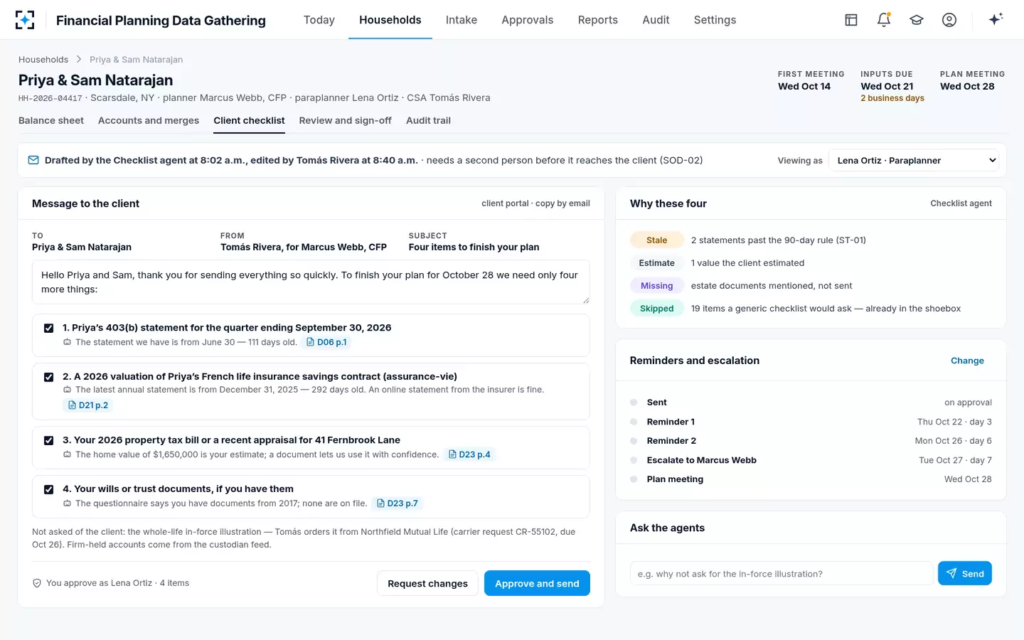 Financial Planning Data Gathering — The client checklist