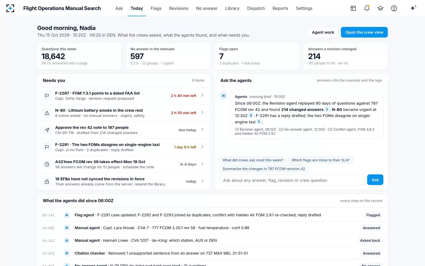 Flight Operations Manual Search — Flight Standards home