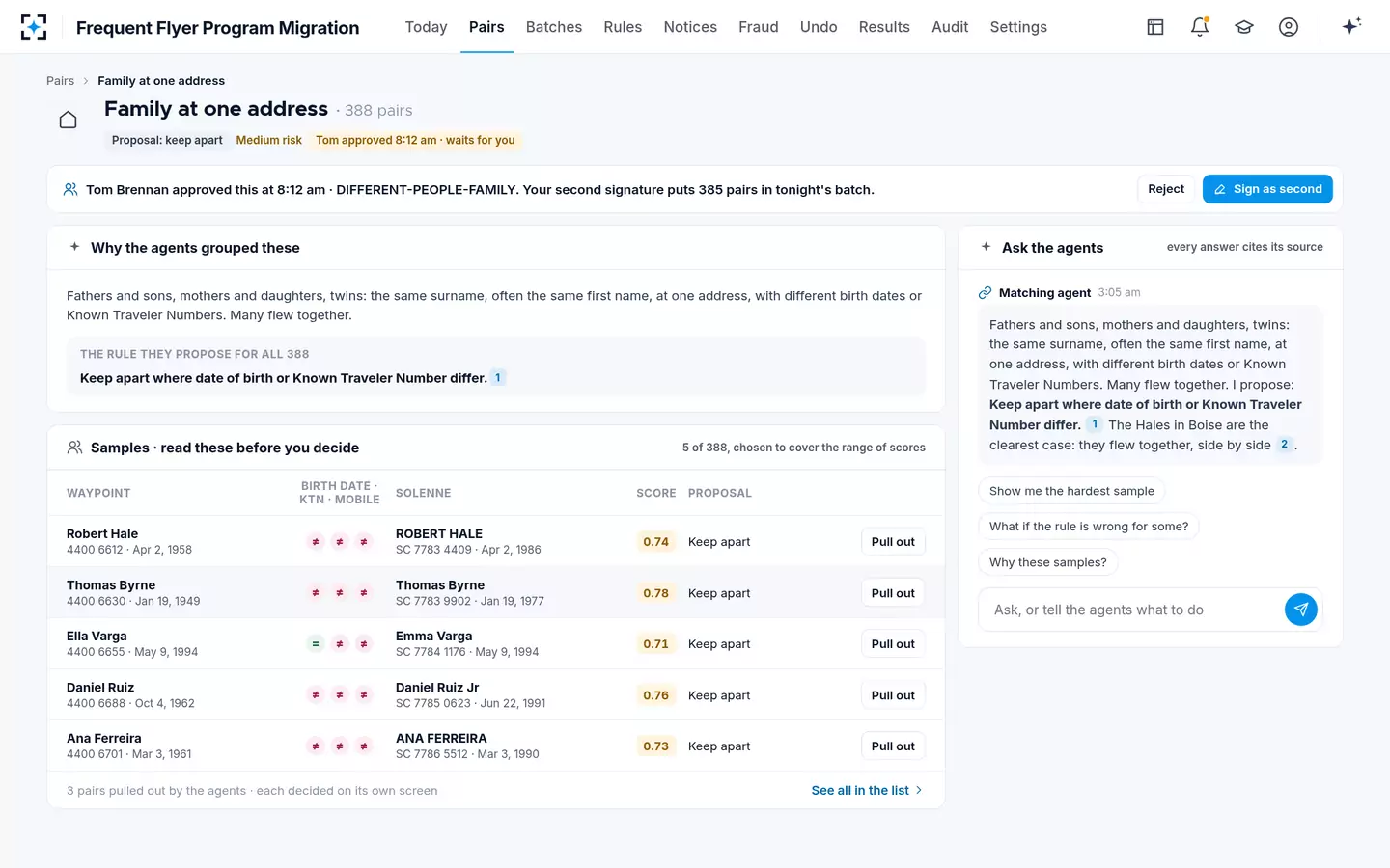 Frequent Flyer Program Migration — One pattern, its samples