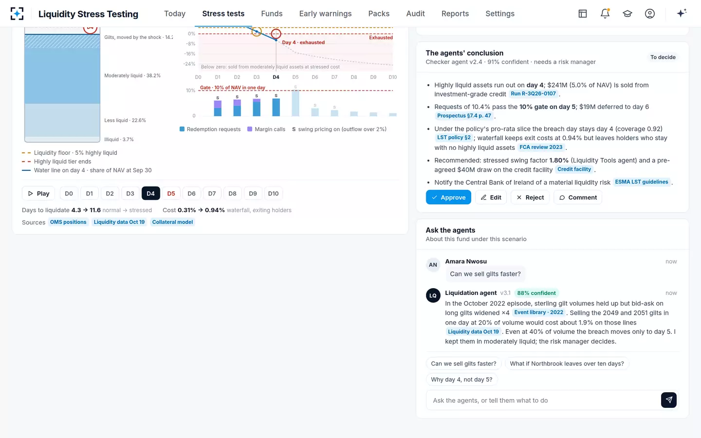 Liquidity Stress Testing — Ask the agents