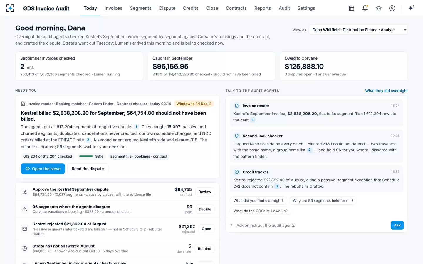 GDS Invoice Audit — Today