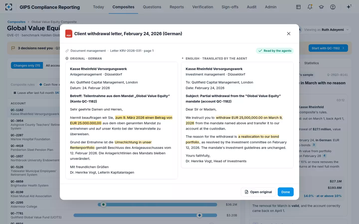 GIPS Compliance Reporting — The source, in its own language