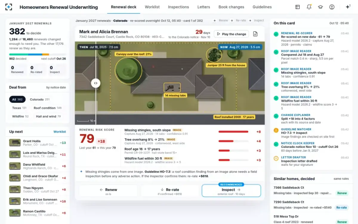 Homeowners Renewal Underwriting — Then and now