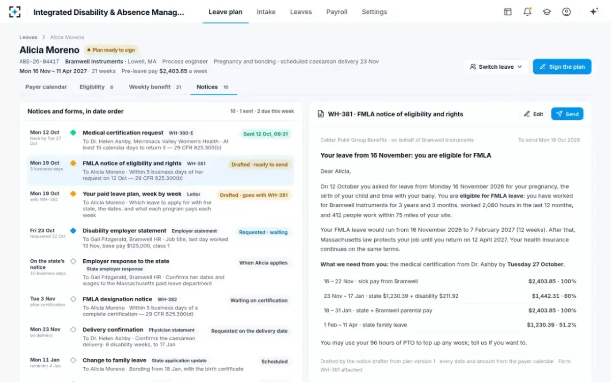 Integrated Disability & Absence Management — Notices and forms