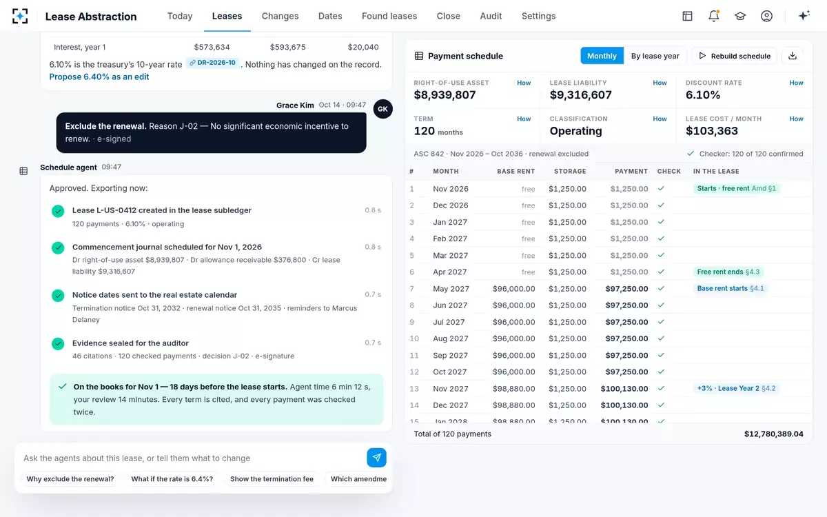 Lease Abstraction — Signed and exported