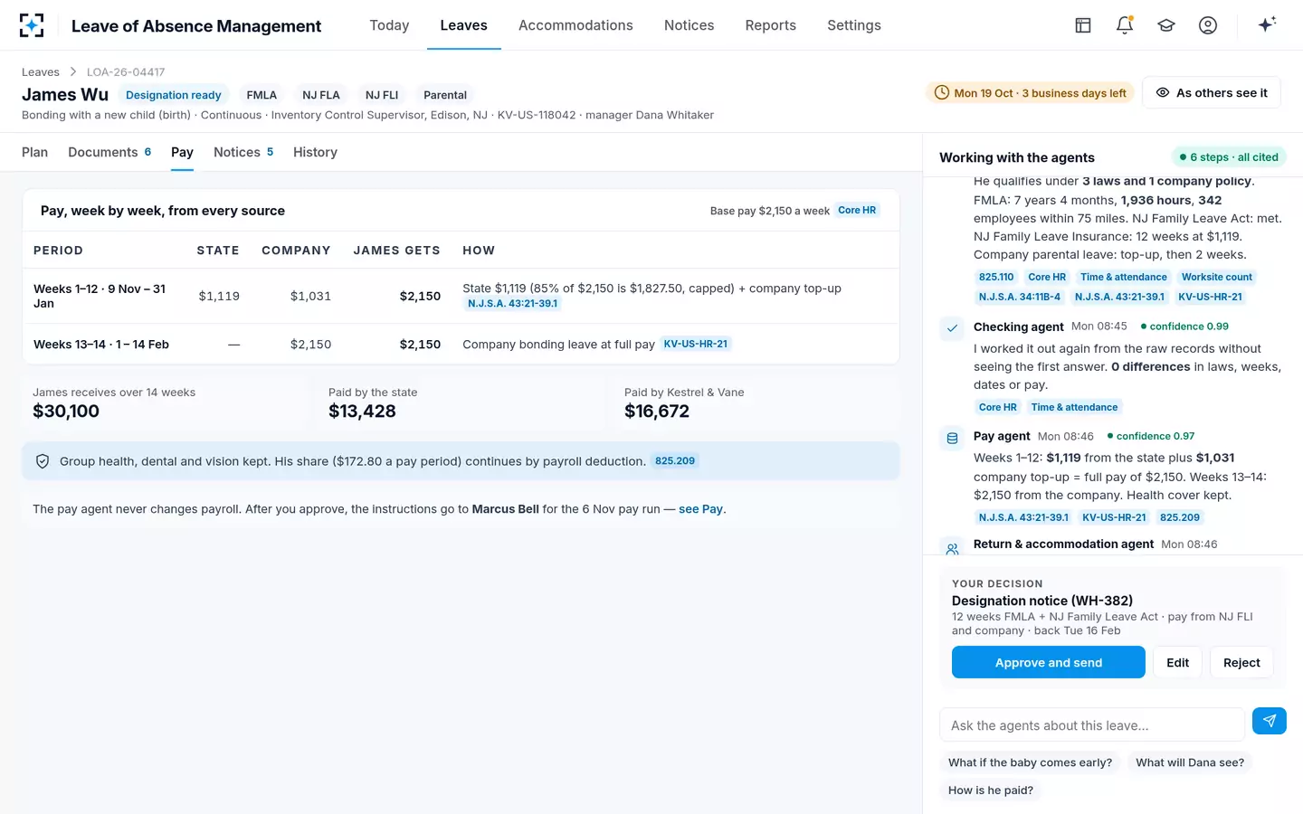 Leave of Absence Management — Pay from every source