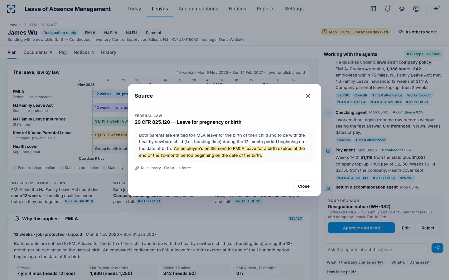 Leave of Absence Management — Every rule, one click away
