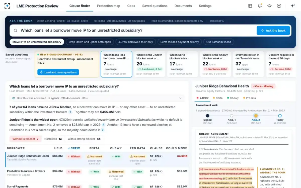 LME Protection Review — The amendment walk