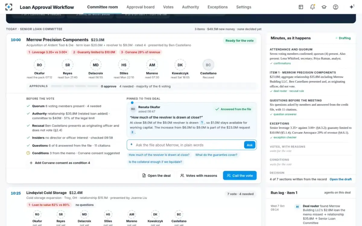 Loan Approval Workflow — Ask the file