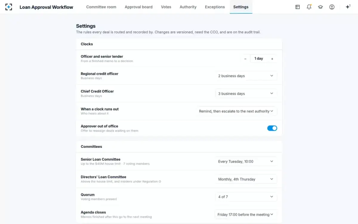 Loan Approval Workflow — Your rules