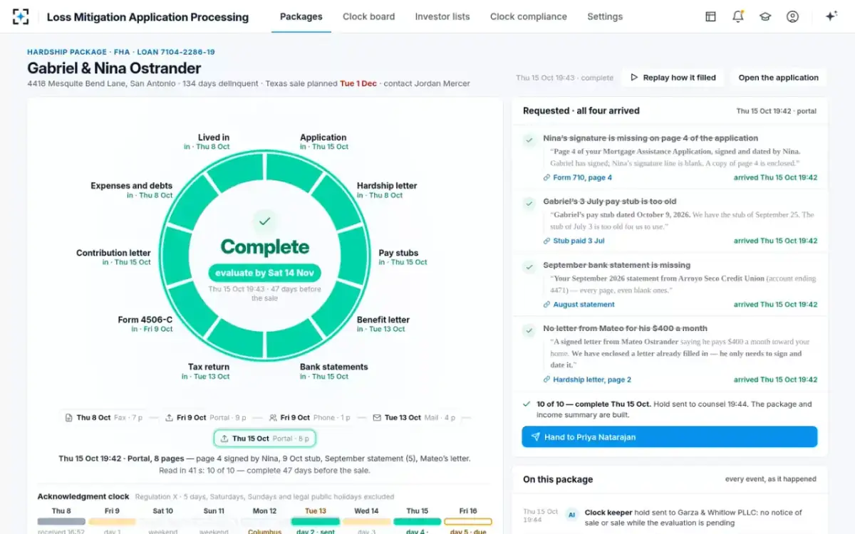 Loss Mitigation Application Processing — Complete
