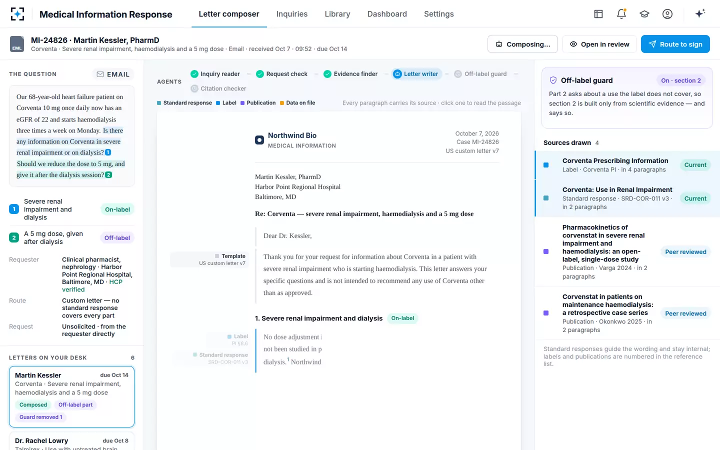 Medical Information Response — Agents at work